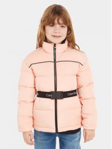 Calvin Klein Jeans Пуховик Logo Tape IG0IG02057 Рожевий Regular Fit Calvin Klein Jeans Пуховик Logo Tape IG0IG02057 Рожевий Regular Fit