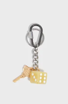 Женский серебристый брелок Серебряный ONESIZE Bimba Y Lola 261BALL33.10100