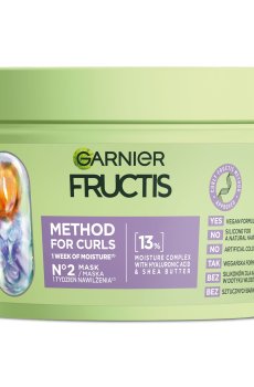 Увлажняющая маска Garnier Fructis Curls Method Mask для волнистых и вьющихся волос, 370 мл