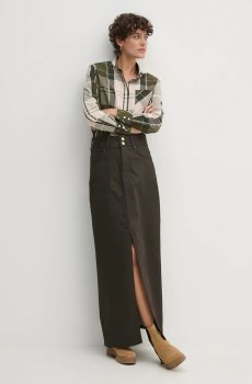 Джинсовая юбка Pepe Jeans MAXI SKIRT HW COATED