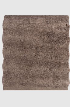 Коричневое махровое полотенце для рук ASH RIBBED