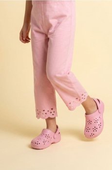 Клоги з ремінцем на п’яті - рожевий