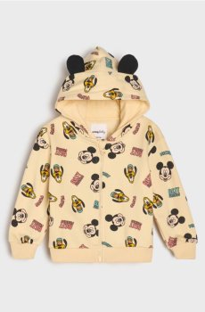 Худі на блискавці Mickey Mouse - бежевий
