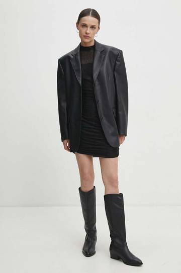 Платье Answear Lab цвет чёрный mini облегающая Платье Answear Lab цвет чёрный mini облегающая