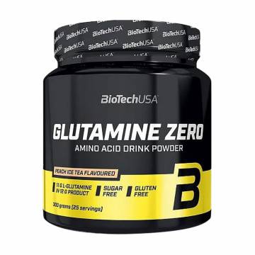 Аминокислота BioTech USA Glutamine Zero Персиковый холодный чай, в порошке, 300 г Аминокислота BioTech USA Glutamine Zero Персиковый холодный чай, в порошке, 300 г