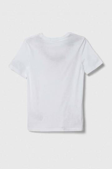 Детская хлопковая футболка Calvin Klein Jeans цвет белый с принтом Детская хлопковая футболка Calvin Klein Jeans цвет белый с принтом