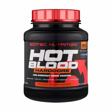 Предтренировочный комплекс Scitec Nutrition Hot Blood Hardcore Тропический пунш, в порошке, 700 г Предтренировочный комплекс Scitec Nutrition Hot Blood Hardcore Тропический пунш, в порошке, 700 г