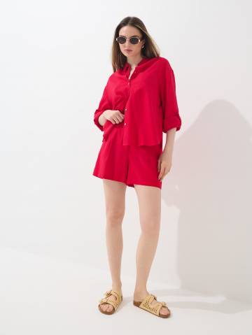 Mohito - Шорти з віскозою - кораловий - 34