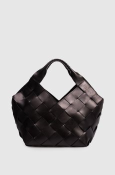 Черная кожаная сумка-тоут Botteghe