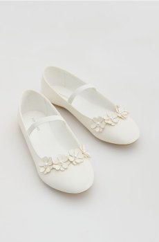 Reserved - Балетки зі штучної шкіри - білий - 821IS-00X
