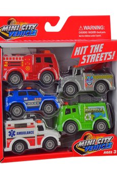 Игрушечный набор машинок Shantou Jinxing в коробке, от 3 лет, 19.7*21.5*5.3 см, 5 шт (MY102)