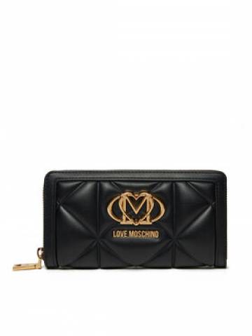 LOVE MOSCHINO Великий жіночий гаманець JC5644PP1MLC0000 Чорний LOVE MOSCHINO Великий жіночий гаманець JC5644PP1MLC0000 Чорний