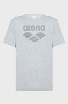 Мужская серая футболка T-SHIRT LOGO AS Серый L Arena 007671-520