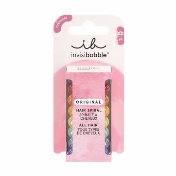 Резинка-браслет для волос Invisibobble Original Hair Spiral Rainbow Vibes, 8 шт Резинка-браслет для волос Invisibobble Original Hair Spiral Rainbow Vibes, 8 шт