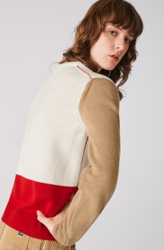 Lacoste светр жіночий Made in France з круглим вирізом