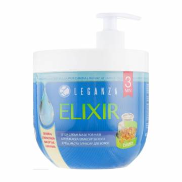 Крем-маска эликсир для волос Leganza Elixir с биотином, 1 л (с дозатором) Крем-маска эликсир для волос Leganza Elixir с биотином, 1 л (с дозатором)