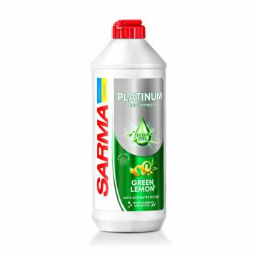 Средство для мытья посуды Sarma Platinum Green Lemon, 500 мл Средство для мытья посуды Sarma Platinum Green Lemon, 500 мл