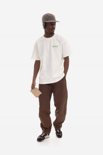 Хлопковые брюки Gramicci Gramicci Pant цвет коричневый прямые G102.OGT-green Хлопковые брюки Gramicci Gramicci Pant цвет коричневый прямые G102.OGT-green