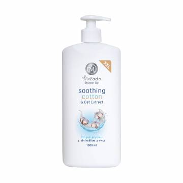 Гель для душа Melado Soothing Shower Gel с экстрактом хлопка и овса, 1 л