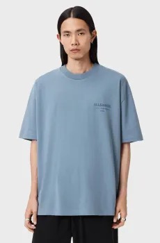 Мужская голубая футболка XANDER Голубой XL AllSaints M030JC