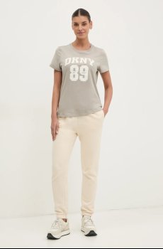 Хлопковая футболка Dkny