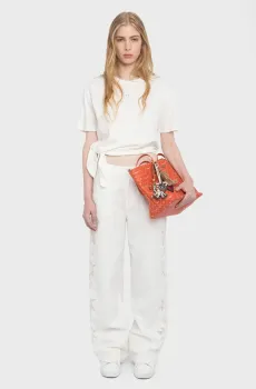 Женские белые брюки Elfy Белый 34 ZADIG&VOLTAIRE WWPA01862_JUDO