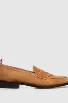 Коричневые замшевые лоферы Varsity
