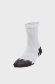 Детские белые носки (3 пары) Y UA Perform Tech 3p Crew Белый 36.5-42 Under Armour 1379521-100