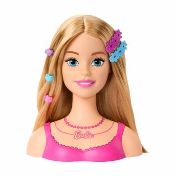 Кукла-манекен для причесок Barbie Классика, с аксессуарами, 20 элементов, от 3 лет (HMD88) Кукла-манекен для причесок Barbie Классика, с аксессуарами, 20 элементов, от 3 лет (HMD88)
