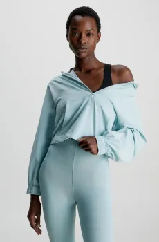 Женский голубой анорак Zip Anorak Голубой S Calvin Klein 00GWS3O500