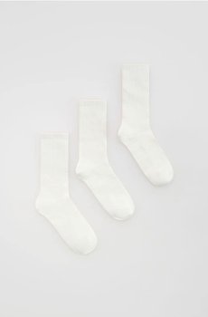 Reserved - Бавовняні шкарпетки 3 шт. - кремовий - 294HQ-01X
