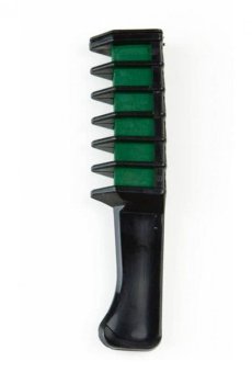 Расческа с цветным мелом для волос Cosmo Shop Colorful Hair Chalk зеленая (CS499G)