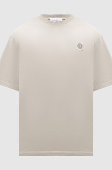 Серая футболка с нашивкой логотипа