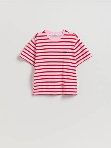 Reserved - Бавовняна футболка з принтом - різнобарвний - 360GU-MLC