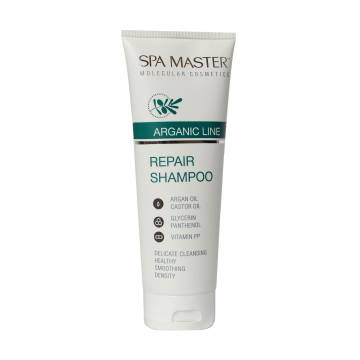 Восстанавливающий шампунь для волос Spa Master Arganic Line Repair Shampoo с аргановым маслом, 250 мл Восстанавливающий шампунь для волос Spa Master Arganic Line Repair Shampoo с аргановым маслом, 250 мл
