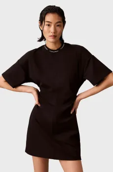 Женское черное платье INTERLOCK Черный L Calvin Klein Jeans LV047G251G