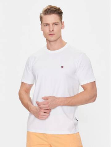 Napapijri Футболка Salis NP0A4H8D Білий Regular Fit Napapijri Футболка Salis NP0A4H8D Білий Regular Fit