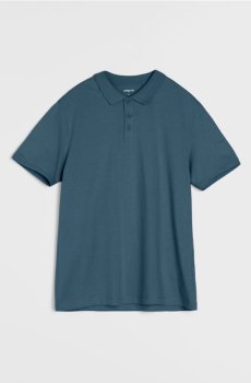 Бавовняна сорочка поло - індиго