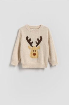 Reserved - Джемпер з додаванням вовни - бежевий - 683FH-08M