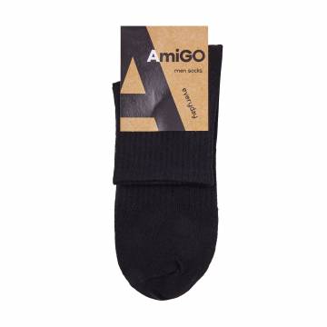 Носки мужские AmiGO средние, спорт, черные, размер 27 Носки мужские AmiGO средние, спорт, черные, размер 27