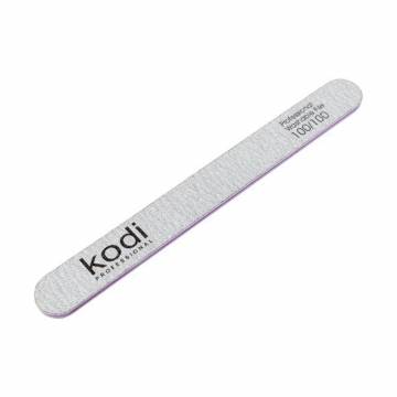 Пилка для ногтей Kodi Professional 100, 100/100 грит, прямая, серая, 178*19*4 мм Пилка для ногтей Kodi Professional 100, 100/100 грит, прямая, серая, 178*19*4 мм