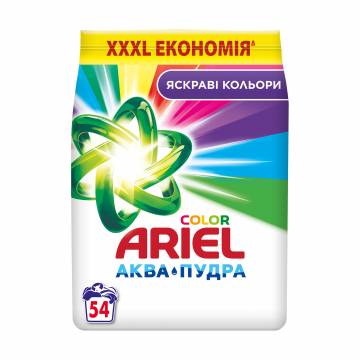 Стиральный порошок Ariel Аква-Пудра Color автомат, 54 стирки, 8.1 кг