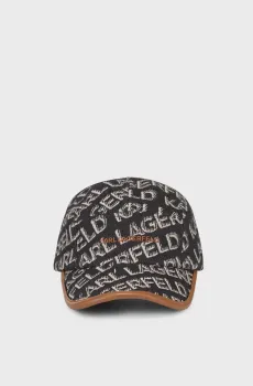 Женская темно-серая кепка с узором MONOGRAM JKRD 2.0 Серый ONESIZE Karl Lagerfeld 236W3409