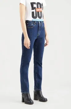 Женские темно-синие джинсы 501® Straight Crop Синий 26-26 Levi’s® 36200;0179