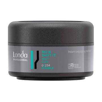 Матовая глина для укладки волос Londa Professional Men Shift It Нормальная фиксация, 75 мл Матовая глина для укладки волос Londa Professional Men Shift It Нормальная фиксация, 75 мл