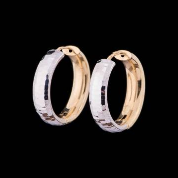 Золотые серьги - кольца (2см) с03426 Золотые серьги - кольца (2см) с03426