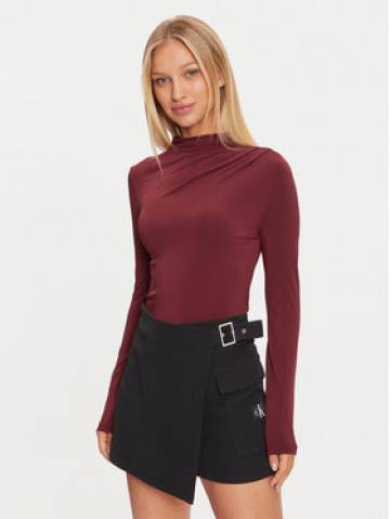 Pieces Блузка 17153519 Бордовий Slim Fit Pieces Блузка 17153519 Бордовий Slim Fit