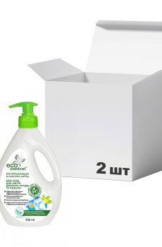 Упаковка гелей для мытья детской посуды и игрушек Eco Control, 700 мл * 2 шт
