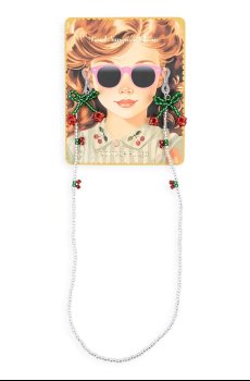 Детская цепочка для очков Konges Sløjd SUNGLASSES BEAD CHAIN CHERRY