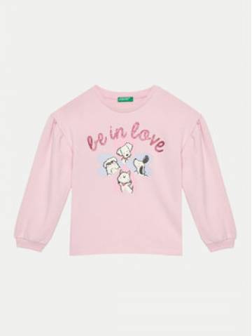 United Colors Of Benetton Світшот 32N4G10FX Рожевий Regular Fit United Colors Of Benetton Світшот 32N4G10FX Рожевий Regular Fit